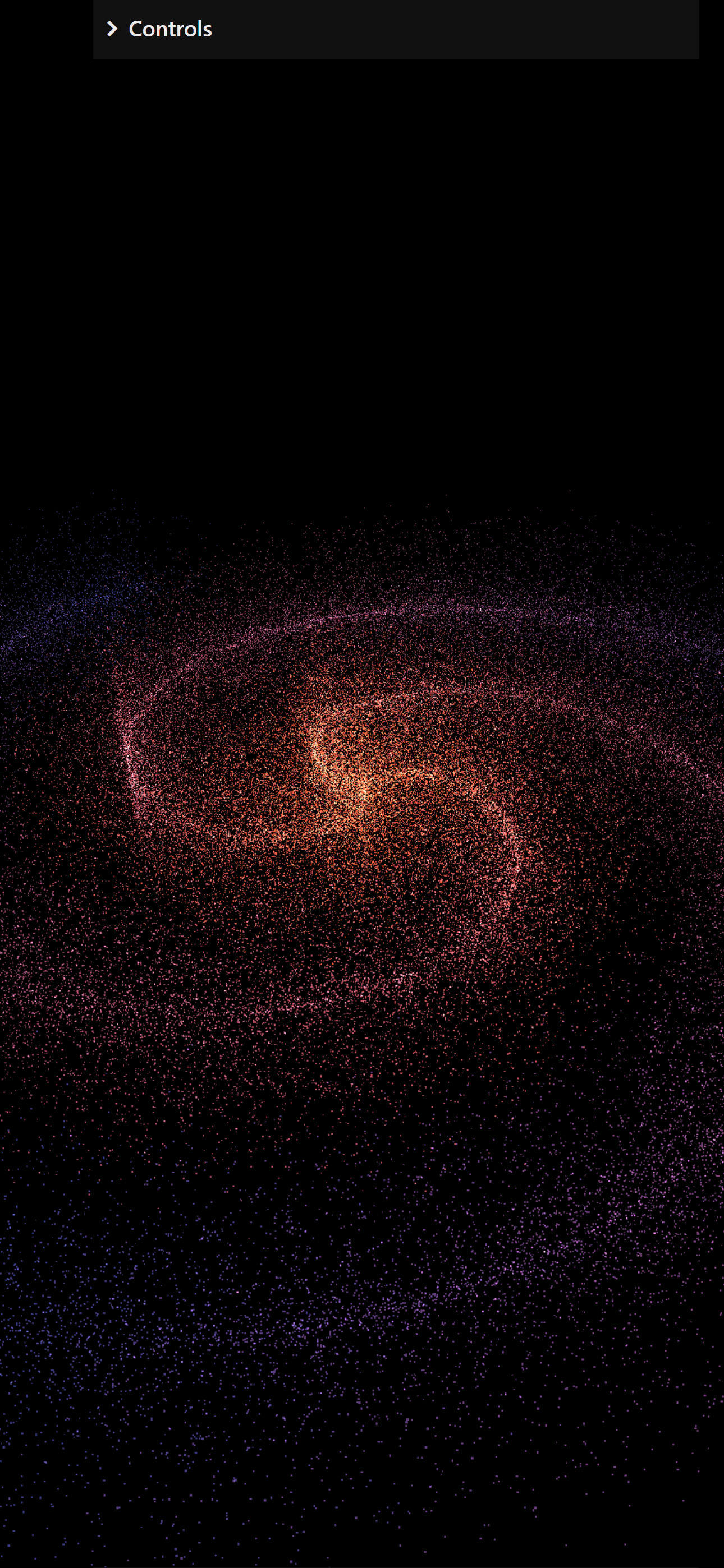 Mobile preview of the Interactive Galaxy project