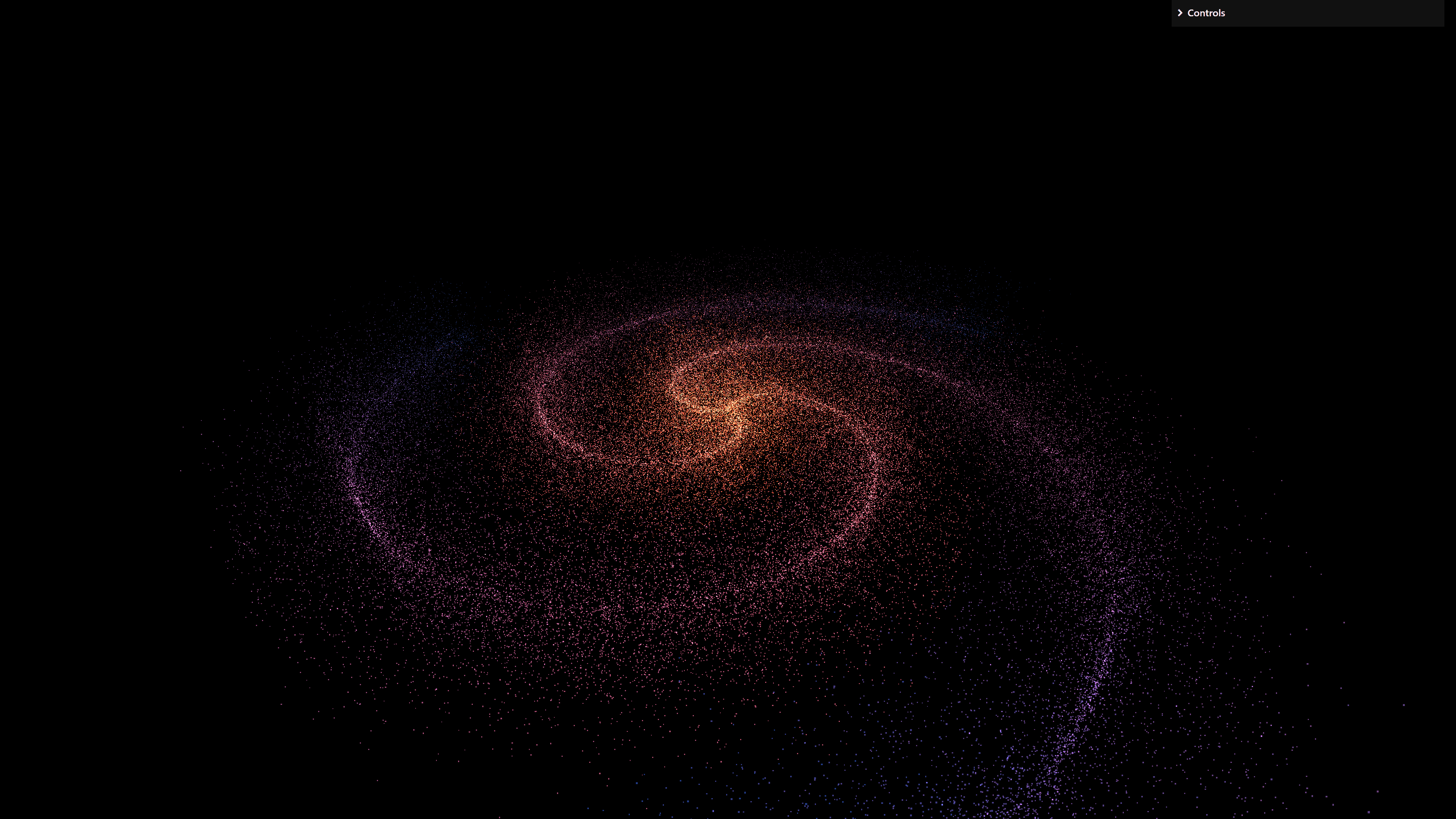 Desktop preview of the Interactive Galaxy project